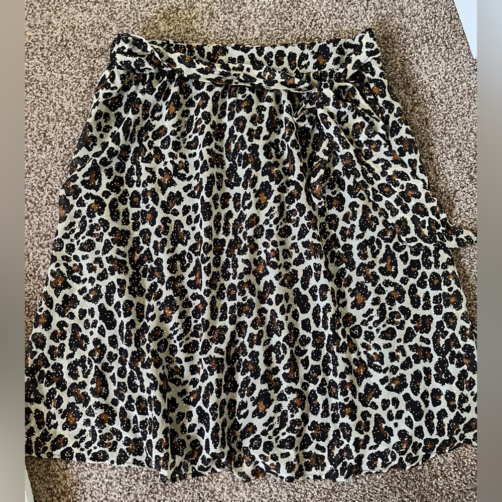 Gibson Leopard Print Women's Skirt NWT